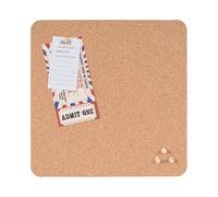 Bi-Office Tablero de Corcho Sin Marco Eco, 30x30 cm, Corcho natural de Doble Cara, Cuadrado, Sin Marco