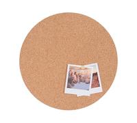 Bi-Office Tablero de Corcho Sin Marco Eco, 30x30 cm, Corcho natural de Doble Cara, Redondo, Sin Marco