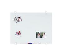 Bi-Office Tablero de Vidrio Magnético Flow, Blanco 90x60