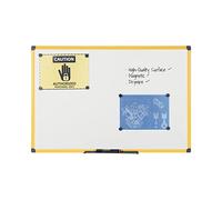 Bi-Office Ultrabrite - Pizarra magnética con marco de aluminio, 60 x 45 cm, color amarillo