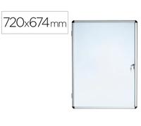 Bi-office Vitrina de anuncios fondo magnético extraplana 720x674 mm