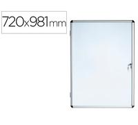 Bi-office Vitrina de anuncios fondo magnético extraplana 720x981 mm