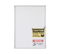 Bi-Office Vitrina New Generation A9 Gris, 4xA4, Superficie Magnética, Puerta Acrílica con Cerradura, Marco de Aluminio Gris