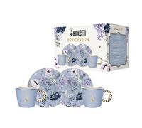 Bialetti Juego de 2 tazas y 2 platillos Bridgerton Porcelana 80 ml