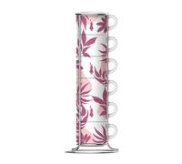 Bialetti set de 6 vasos apilables rosa
