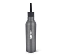 Bialetti To Go Botella de agua aislada, doble pared, mantiene el calor 12 horas y el frío 24 horas, acero, capacidad 500 ml, gris, gris oscuro