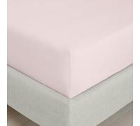 Bianca Fine Linens - Sábana Bajera Ajustable (200 Hilos, algodón, percal, 32 cm), Color Rosa