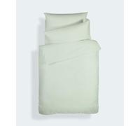Bianca Plain Dyed Light Green Juego Funda Nórdica para Cama de 90 cm 100% Algodón Percale