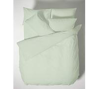 Bianca Plain Dyed Light Green Juego Sábanas Cama de 150 cm 100% Algodón Percale