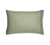 Bianca Plain Dyed Military Green - Funda de Almohada (65 x 65 (2)