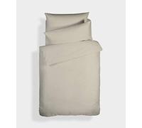 Bianca Plain Dyed Neutral Juego Funda Nórdica para Cama de 90 cm 100% Algodón Percale