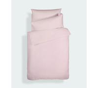 Bianca Plain Dyed Pink Juego Funda Nórdica para Cama de 90 cm 100% Algodón Percale