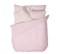 Bianca Plain Dyed Pink Juego Sábanas Cama de 180 cm 100% Algodón Percale