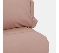 Bianca Plain Dyed Rose Tan - Juego de Funda nórdica de 140 x 220 + 60 x 70 cm