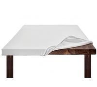 BIANCHERIAWEB Mantel para mesa con diseño de pinzas, protector de manchas, de fieltro, blanco, elástico en el borde, hecho en Italia, a medida personalizado