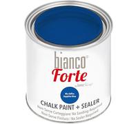Bianco Forte - Azul Zafiro - (250ml) Pintura a la Tiza con Acabado/Protección 2 en 1: Chalk Paint Súper Resistente para Muebles, Paredes y Puertas - Secado Rápido, Interior/Exterior, Mate