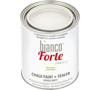 Bianco Forte - Blanco Antiguo - (1L) Pintura a la Tiza con Acabado/Protección 2 en 1: Chalk Paint Súper Resistente para Muebles, Paredes y Puertas - Secado Rápido, Interior/Exterior, Mate