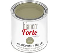 Bianco Forte - Verde Oliva - (250ml) Pintura a la Tiza con Acabado/Protección 2 en 1: Chalk Paint Súper Resistente para Muebles, Paredes y Puertas - Secado Rápido, Interior/Exterior, Mate