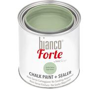 Bianco Forte - Verde Salvia - (250ml) Pintura a la Tiza con Acabado/Protección 2 en 1: Chalk Paint Súper Resistente para Muebles, Paredes y Puertas - Secado Rápido, Interior/Exterior, Mate