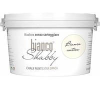 bianco Shabby®Chalk Paint Bianco Antico Pintura Shabby Chic Vintage para Muebles y Paredes Extra Mate vuelva a dar color fácilmente todo tipo de material sin lijar (2.5 l Paquete de 1)