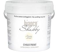 bianco Shabby® Chalk Paint Pintura Shabby Chic Vintage para Muebles y Paredes Extra Mate vuelva a dar color fácilmente todo tipo de material sin lijar (5 l (Paquete de 1), Avorio 2022)
