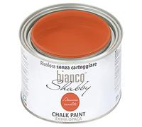 biancoShabby® Chalk Paint Arancio Candito Pintura Shabby Chic Vintage para Muebles y Paredes Extra Mate vuelva a dar color fácilmente todo tipo de material sin lijar (500 ml Paquete de 1)