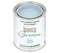 biancoShabby® Chalk Paint Azzurro Provenzale - Pintura especial para exteriores - BiancoGarden - Restaura el jardín y el balcón sin pintar y sin acabado (1 litro)