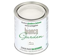 biancoShabby® Chalk Paint Bianco Naturale - Pintura especial para exteriores - BiancoGarden - Restaura el jardín y el balcón sin pintar y sin acabado (1 litro)