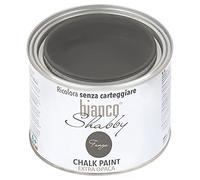 biancoShabby® Chalk Paint Fango Pintura Shabby Chic Vintage para Muebles y Paredes Extra Mate vuelva a dar color fácilmente todo tipo de material sin lijar (500 ml Paquete de 1)