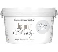 biancoShabby® Chalk Paint Grigio Pietra Pintura Shabby Chic Vintage para Muebles y Paredes Extra Mate vuelva a dar color fácilmente todo tipo de material sin lijar (2.5 l Paquete de 1)