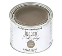 biancoShabby® Chalk Paint Grigio Tortora Pintura Shabby Chic Vintage para Muebles y Paredes Extra Mate vuelva a dar color fácilmente todo tipo de material sin lijar (500 ml Paquete de 1)