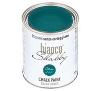 biancoShabby® Chalk Paint Ottanio 2021 Pintura Shabby Chic Vintage para Muebles y Paredes Extra Mate vuelva a dar color fácilmente todo tipo de material sin lijar (1 l Paquete de 1)
