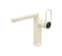 BiaoTeng Grifo Baño Multifunción Blanco Lechoso Laton | 2 Modos Grifo Lavabo Simple Giratorio 360 Monomando agua Fría y Caliente Ahorro Agua Fácil Montaje de Solo Orificio