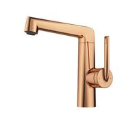 BiaoTeng Grifo de Lavabo Modernos Oro Rosa Laton | 2 Modos Grifo Baño Monomando Giratorio 360 agua Fría y Caliente Ahorro Agua Fácil Montaje de Solo Orificio