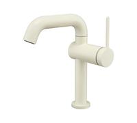 BiaoTeng Grifo Lavabo Elegante Blanco Lechoso Laton | 2 Modos Grifo de Baño Moderno Giratorio 360 Monomando agua Fría y Caliente Fácil Montaje de Solo Orificio
