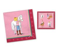 Bibi & Tina 20 Servilletas Fiesta de cumpleaños y niños DH-Konzept//Bloque Berg Napkins Servilletas de Papel Party Set