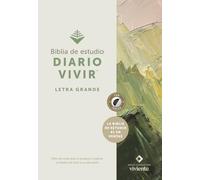 Biblia de Estudio del Diario Vivir Ntv, Letra Grande (Tapa Dura, ï½ndice, Letra Roja)