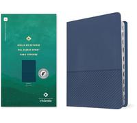 Biblia de Estudio del Diario Vivir Para Jovenes Ntv (Sentipiel, Azul Oscuro, Indice, Letra Roja, Habilitada Para Filament): Biblia de estudio del ... Blue, Indexed, Red Letter, With ribbon Marker