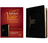 Biblia de Estudio del Diario Vivir Rvr60, Letra Grande (Letra Roja, Sentipiel, Negro/ï½nice): Reina-Valera 1960, negro/onice, sentipiel, letra grande