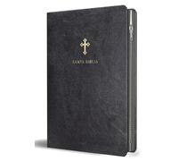 Biblia Reina Valera 1960 Tamaño grande, letra grande piel negra con cremallera / Spanish Holy Bible RVR 1960 Large Size Large Print Black Leather with Zipper
