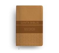 Biblia Reina Valera 2020, ultrafina, imitación piel greca marrón