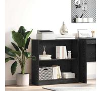 Biblioteca contemporánea de madera de ingeniería, estantería de diseño rectangular para libros y decoración, mueble de almacenamiento con líneas limpias, acabado liso moderno