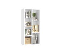 Biblioteca Librería con 7 Compartimentos 50 x 24 x 106 cm Blanco