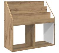 Biblioteca Niños Madera de Ingeniería 72,5 x 29,5 x 69 cm Diseño Moderno | Acabado liso -rayas, diseño autónomo sin fijación, estilo minimalista, uso salón dormitorio, montaje fácil