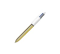 BIC Bolígrafo Shine 4 Colores – Punta media 1,0 mm – Dorado