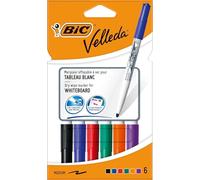 BIC Marcadores para pizarra blanca, multicolor, 8 unidades (Pack 1)