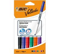 BIC 1 Pack de marcadores para pizarra blanca, Multicolor, 8 Unidad (Paquete de 1)
