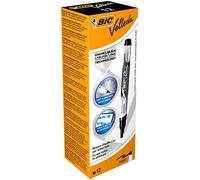 BIC Rotulador de pizarra Velleda Pocket - tinta líquida - Negro - Caja 12 unidades