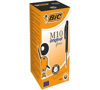 Bic 1199190129 - Bolígrafo de bola retráctil negro (50 unidades), multicolor