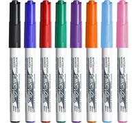 BIC 1741 Velleda Rotuladores de Pizarra Blanca Borrables, Punta Media (4,5mm), Trazo 1.4 mm, Óptimo para Uso Escolar Infantil, Vuelta al Cole y Oficinas, Colores Surtidos, Caja de 8 Unidades